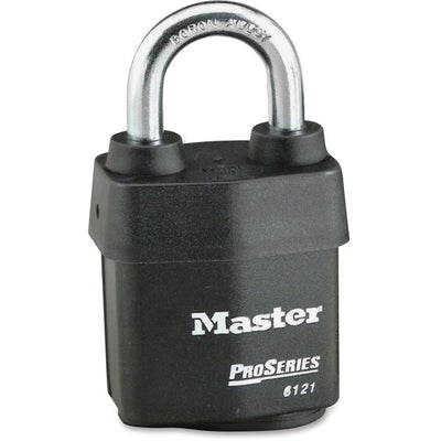 Master Lock Pro Series Rekeyable Padlock, Black, 6EA/BX 4BX/CT — view 1