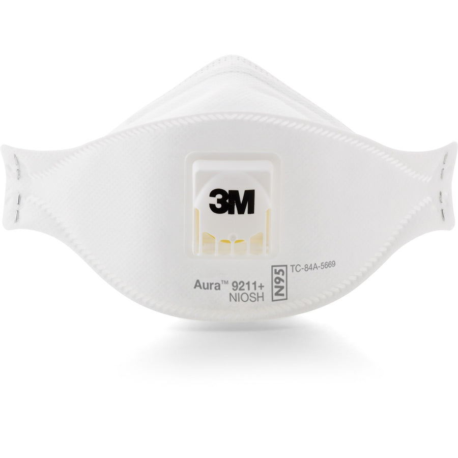 3M Aura Particulate Respirator, White, 1 Box — view 1