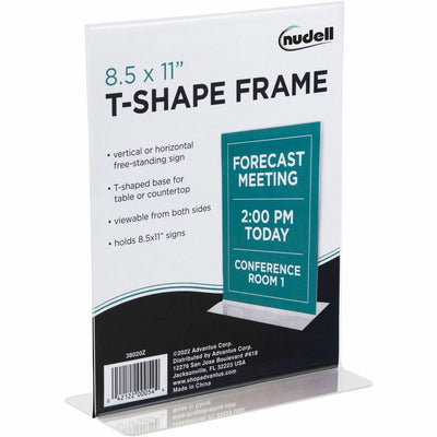 Nu-Dell Golite Freestanding T-shaped Sign Holder, NUD38020Z