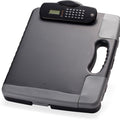 Officemate Portable Storage Clipboard with Calculator, Charcoal Black, OIC83302
