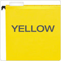 TOPS Pendaflex SureHook 1/5 Tab Cut Legal Hanging Folder, Yellow, 8 1/2" Width x 14" Length, 20 / Box, PFX615315YEL