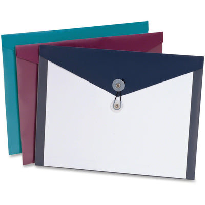 TOPS Pendaflex ViewFront Poly Envelopes, Burgundy, 4 / Pack — view 1