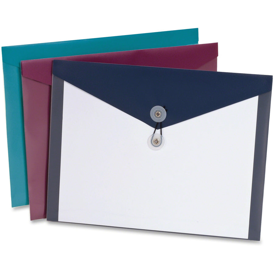 TOPS Pendaflex ViewFront Poly Envelopes, Burgundy, 4 / Pack — view 1