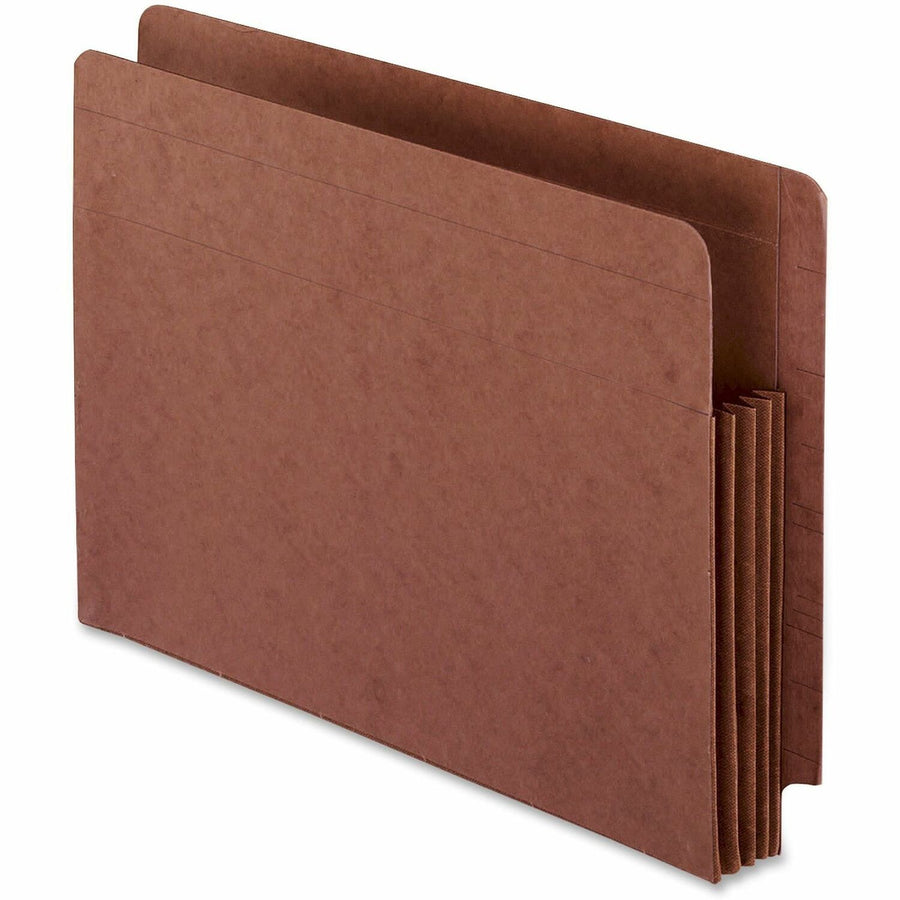 TOPS Pendaflex Straight Tab Cut Letter Recycled File Pocket, Red Fiber, 8 1/2" Width x 11" Length, 10 / Box — view 1