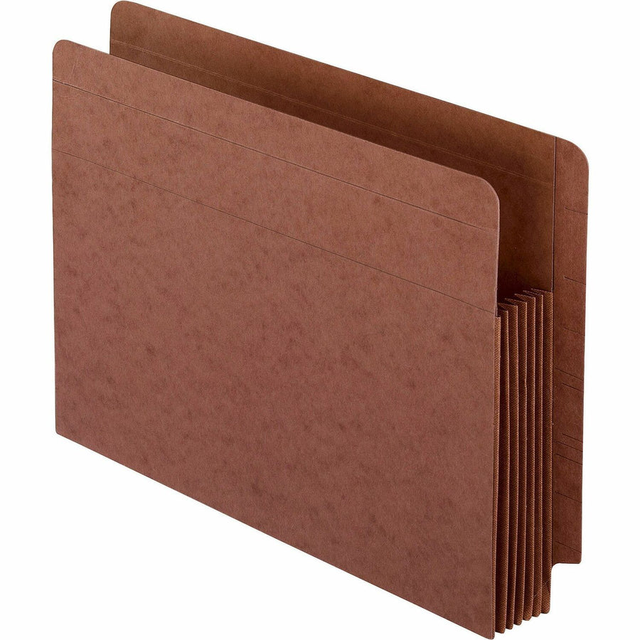 TOPS Pendaflex Straight Tab Cut Letter Recycled File Pocket, Red Fiber, 8 1/2" Width x 11" Length, 10 / Box — view 1