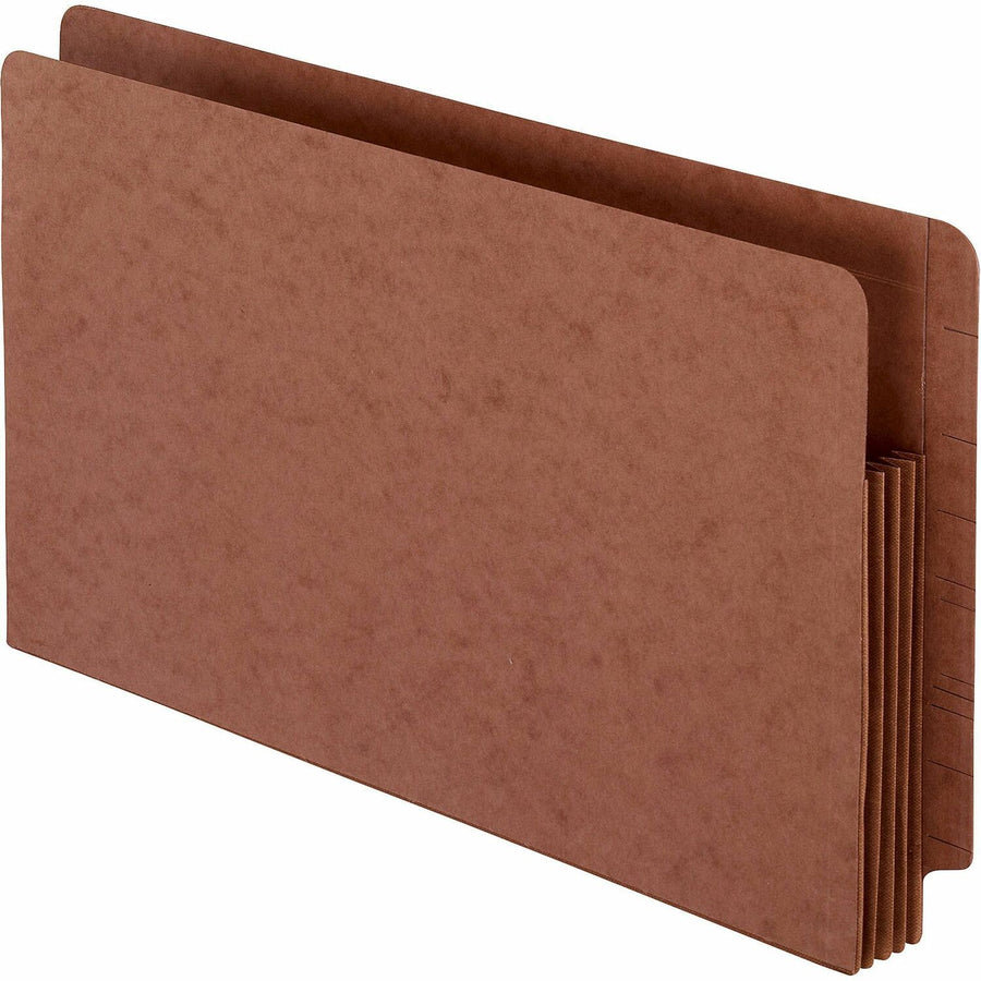TOPS Pendaflex Straight Tab Cut Legal Recycled File Pocket, Red Fiber, 8 1/2" Width x 14" Length, 10 / Box — view 1