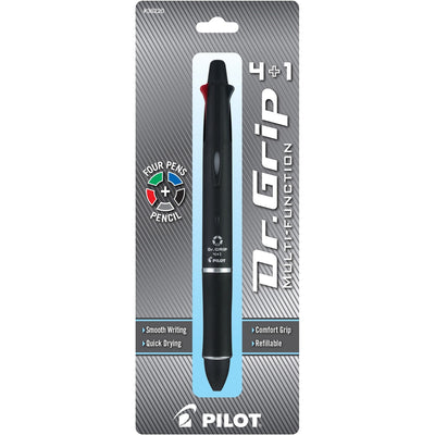 Pilot Dr. Grip Multi 4Plus1 Retractable Pen/Pencil, 0.5 mm, 2HB, 6EA/BX 6BX/CT — view 1
