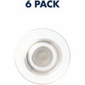 ACCO Quartet Large Glass Board Magnets, Clear, 6 / Pack, QRT85391