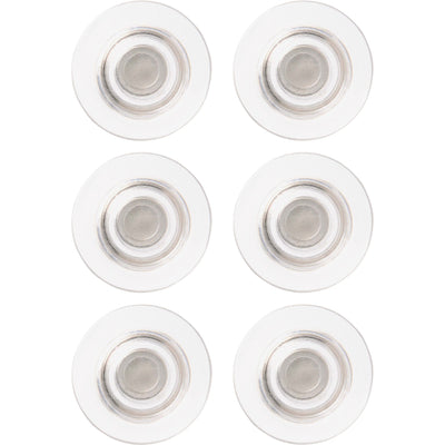 ACCO Quartet Large Glass Board Magnets, Clear, 6 / Pack — view 1