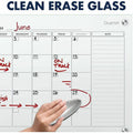 ACCO Quartet Infinity Magnetic Glass Dry-Erase Calendar Board, White, QRTGC4836F