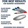 ACCO Quartet Infinity Magnetic Glass Dry-Erase Calendar Board, White, QRTGC4836F