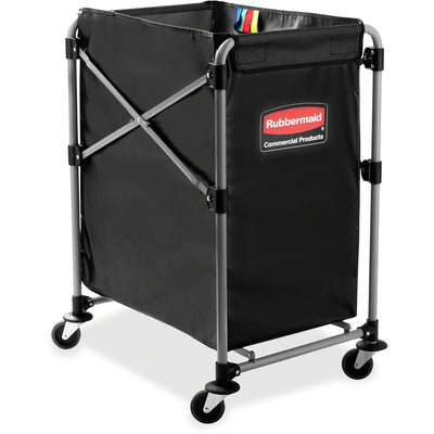 Rubbermaid Commercial 4-Bushel Collapsible X-Cart, Black, /CT — view 1