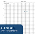 Roaring Spring Paper Spring 4x4 Graph Single Copy Lab Book with Numbered Pages, 11 1/4" x 8 3/4", ROA77160