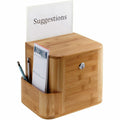 Safco Bamboo Suggestion Box, Natural, SAF4237NA