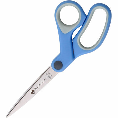 Sparco Bent Multipurpose Scissors, Blue, SPR39043