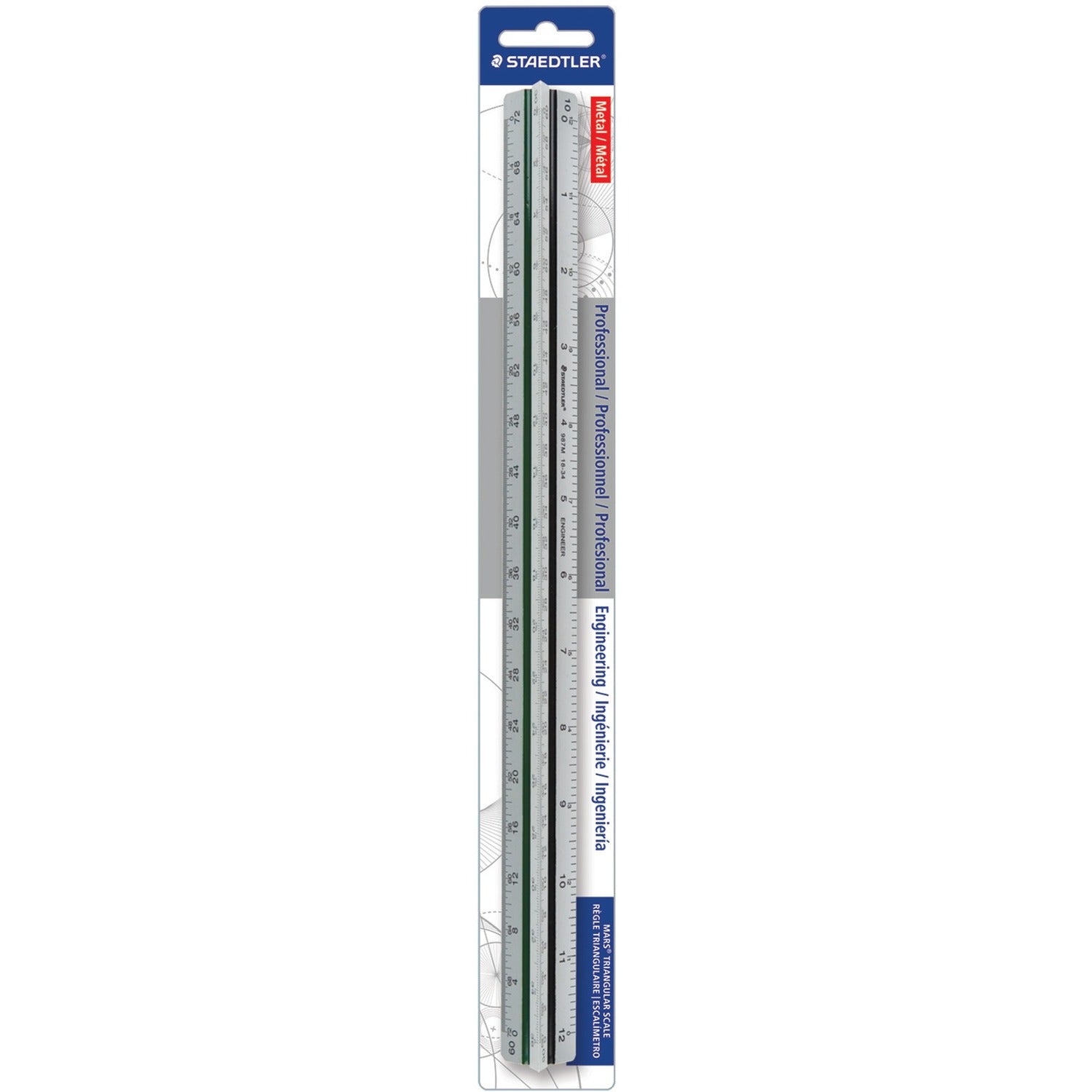 Staedtler Mars Professional Engineering Triangular Scale, 1 Each