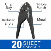 Swingline Low-Force 1-Hole Punch, 1 Each
