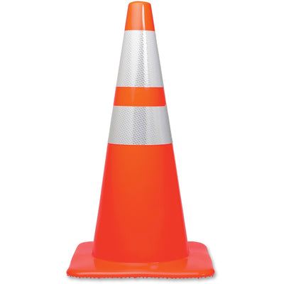 Tatco 28" Traffic Cone, Silver, 8EA/CT — view 1