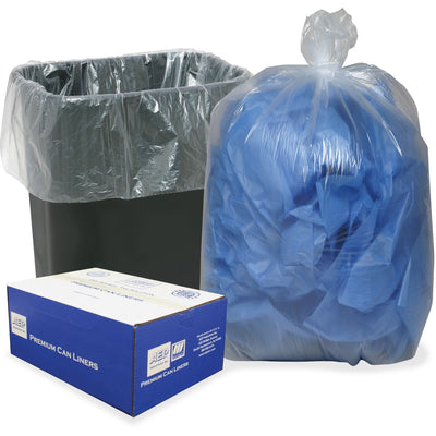 AEP Berry Clear Linear Low-Density Can Liners, 500 / Carton, WBI243115C