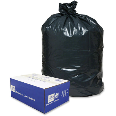 AEP Berry Opaque Linear Low-Density Can Liners, Black, 100 / Carton, WBI385822G