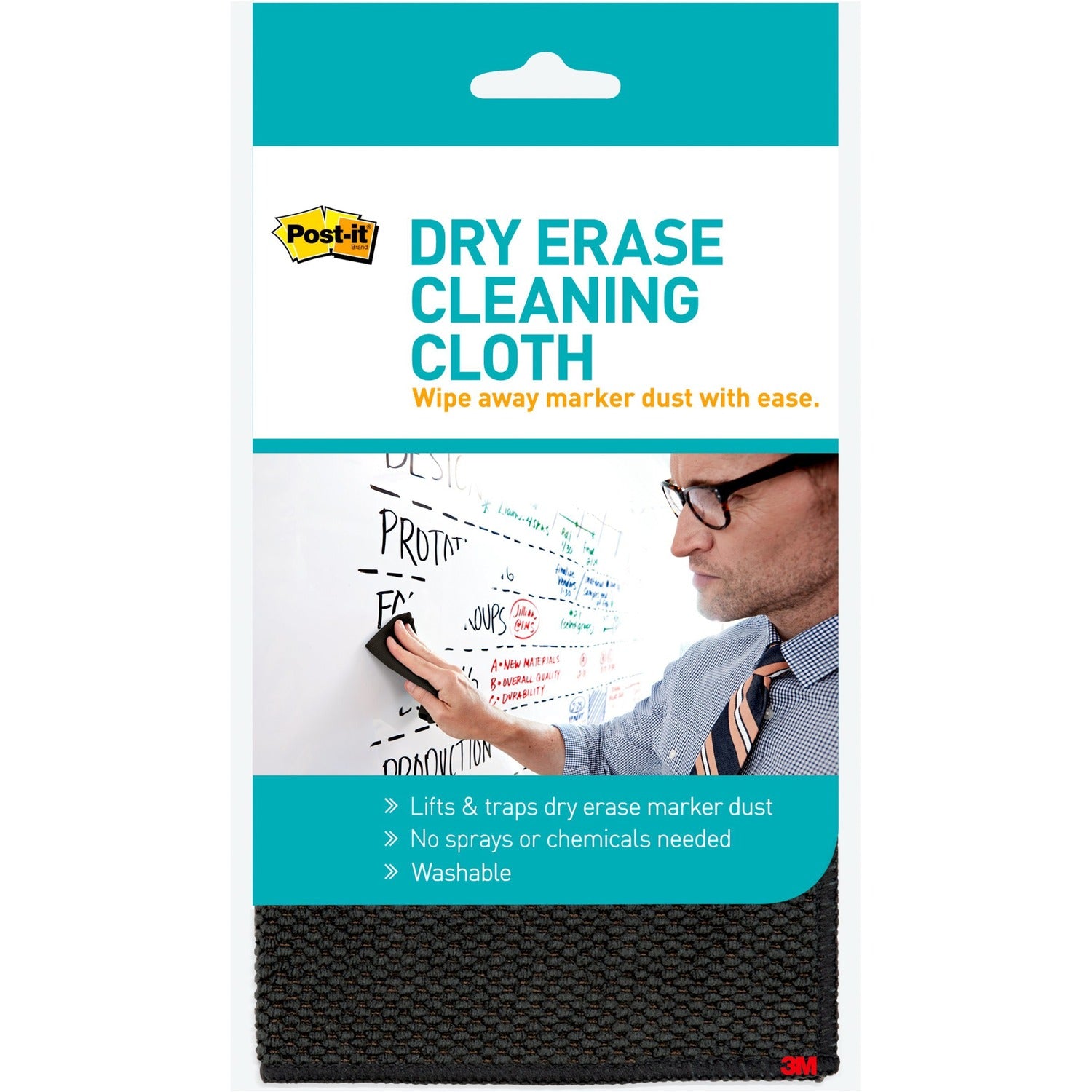 Post-it® Dry-Erase Cleaning Cloth, 1 Each