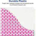 Avery Big Tab Insertable Plastic Pocket Dividers, Multicolor, 1 Carton, AVE07708