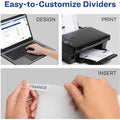 Avery Big Tab Insertable Plastic Pocket Dividers, Multicolor, 1 Carton, AVE07708