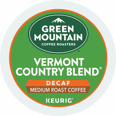 Keurig Dr Pepper Green Mountain Coffee Roasters K-Cup Vermont Country Blend Decaf Coffee, 4 / Carton — view 1