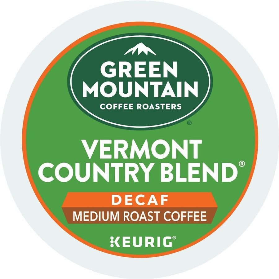 Keurig Dr Pepper Green Mountain Coffee Roasters K-Cup Vermont Country Blend Decaf Coffee, 4 / Carton — view 1