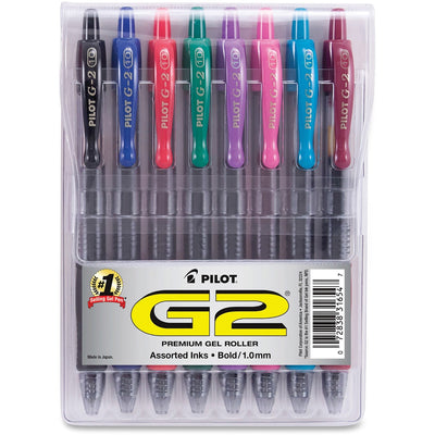 Pilot G2 8-Pack Bold Gel Roller Pens, PIL31654