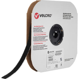 Velcro 190911 Industrial Industrial - Loop 1000, Black, 1 Roll, VEK190911