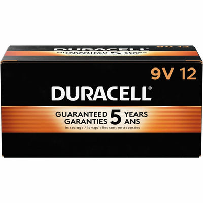 Duracell 9-Volt Coppertop Alkaline Batteries, Black, 12 / Box — view 1