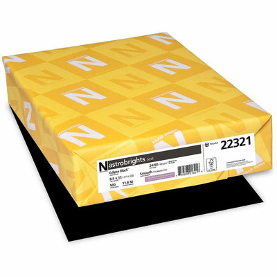 Neenah Paper Color Paper - Black, Eclipse Black, 8 1/2" x 11", 500 / Pack — view 1