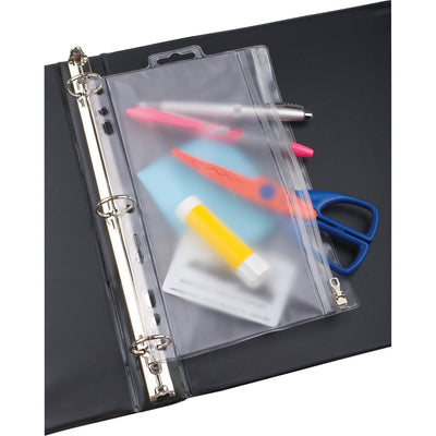 TOPS Oxford Zipper Binder Pockets, Frost, 9 1/2" Width x 6" Length, 25EA/CT — view 1