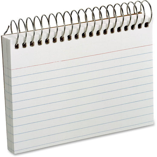Oxford Spiral Bound Ruled Index Cards, 1 Each