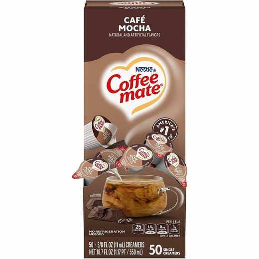 Coffee mate Caf&eacute; Mocha Nondairy Liquid Creamer Singles, 1 Box