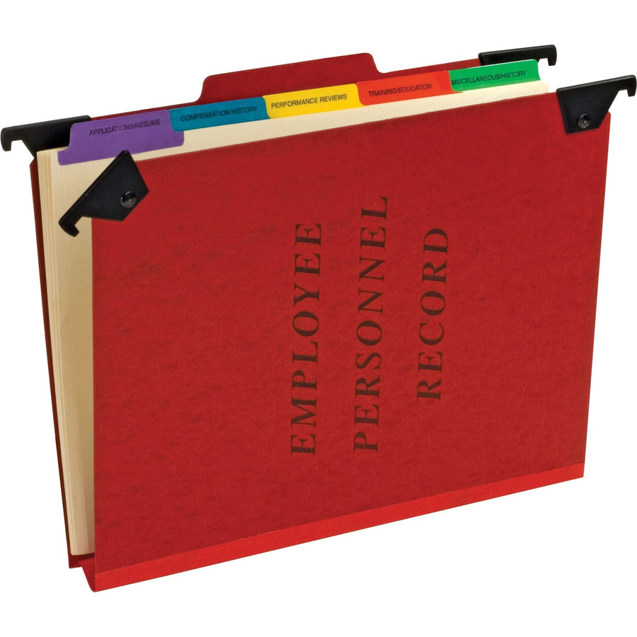 TOPS Pendaflex 1/3 Tab Cut Letter Recycled Hanging Folder, Red, 8 1/2" Width x 11" Length, 10EA/CT — view 1