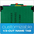 TOPS Pendaflex 1/3 Tab Cut Letter Hanging Folder, Green, 8 1/2" Width x 11" Length, PFXSER2GR