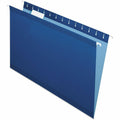 TOPS Pendaflex 1/5 Tab Cut Legal Hanging Folder, Navy, 8 1/2" Width x 14" Length, 25 / Box, PFX415315NAV