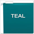 TOPS Pendaflex 1/5 Tab Cut Legal Hanging Folder, Teal, 8 1/2" Width x 14" Length, 25 / Box, PFX415315TEA