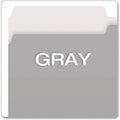 TOPS Pendaflex 1/3 Tab Cut Legal Top Tab File Folder, Gray, 8 1/2" Width x 14" Length, 100 / Box, PFX435013GRA
