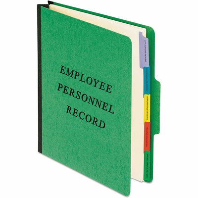 TOPS Pendaflex 1/3 Tab Cut Letter Recycled Organizer Folder, Green, 8 1/2" Width x 11" Length, PFXSER1GR