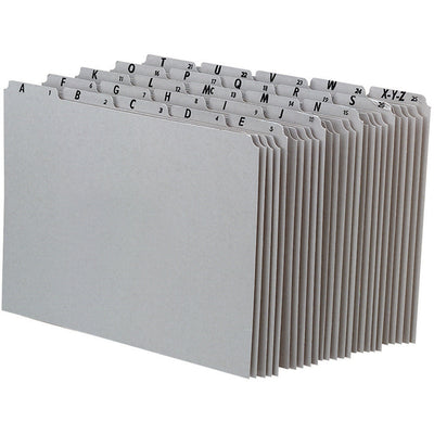 TOPS Pendaflex Gray Alphabetical File Guide Set, 8.50" Width x 11" Length, 1 Set — view 1