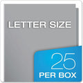 TOPS Oxford Showfolio Letter Pocket Folder, Gray, 8 1/2" Width x 11" Length, 25 / Box, OXF51705