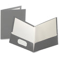 TOPS Oxford Showfolio Letter Pocket Folder, Gray, 8 1/2" Width x 11" Length, 25 / Box, OXF51705