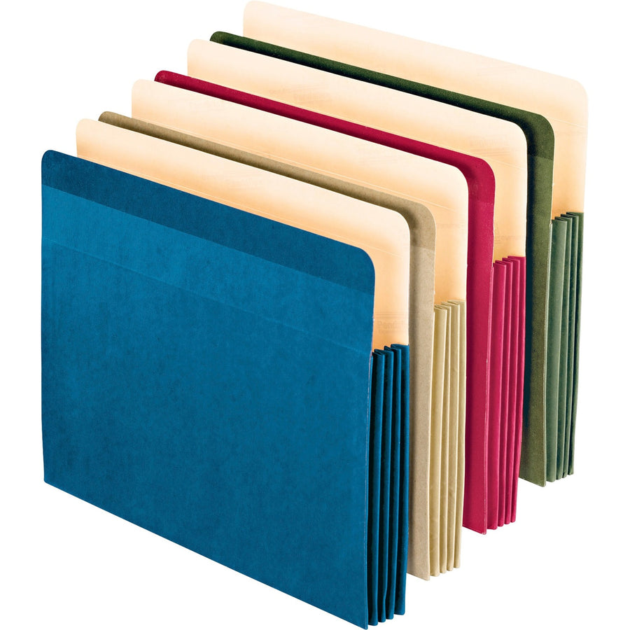 TOPS Pendaflex Letter Recycled File Pocket, Green, 8 1/2" Width x 11" Length, 4 / Pack — view 1