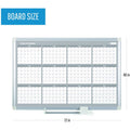 Bi-silque S.A MasterVision 36" 12-month Calendar Planning Board, White, BVCGA03106830