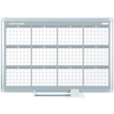 Bi-silque S.A MasterVision 36" 12-month Calendar Planning Board, White, BVCGA03106830
