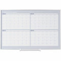 Bi-silque S.A MasterVision 4-Month Magnetic Dry-Erase Planner, White, BVCGA05105830