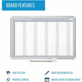 Bi-silque S.A MasterVision Magnetic 12-Month Planner, Pale Gray, BVCGA0594830